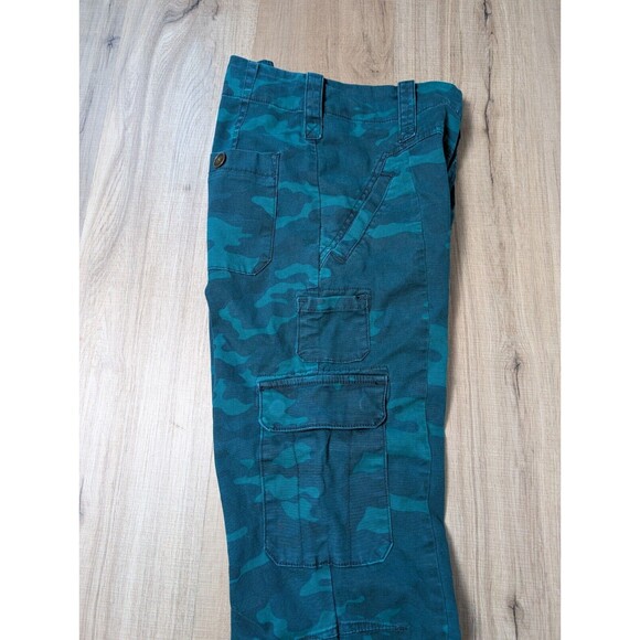 Anthropologie Size 28P Austin Cargo Pants Camo Straight Leg Cropped - Picture 5 of 11